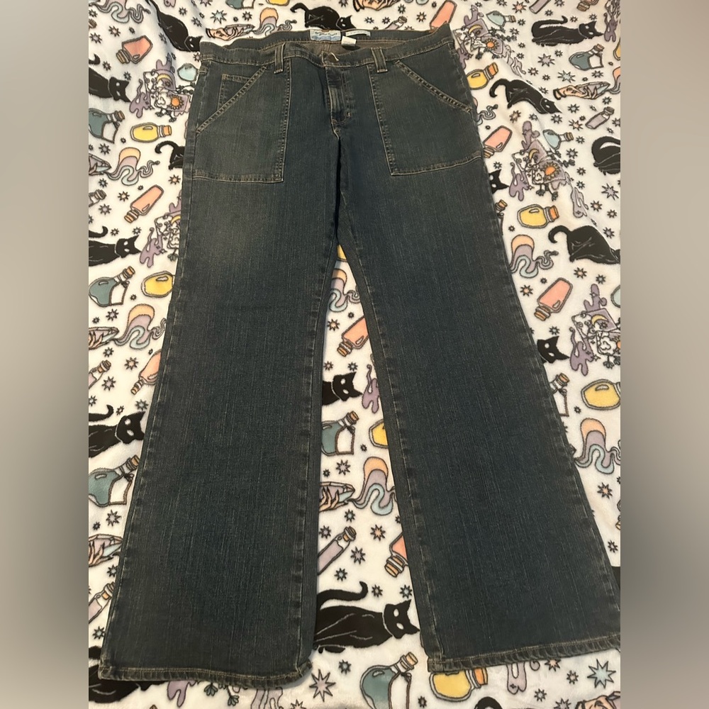 Old Navy Dark Blue Wide-Leg Women's Jeans